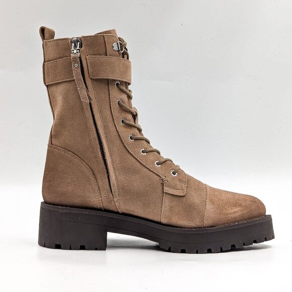 Sam Edelman Women Junip Brown Suede Festival Combat Platform Boots Size 7.5 - Picture 9 of 10